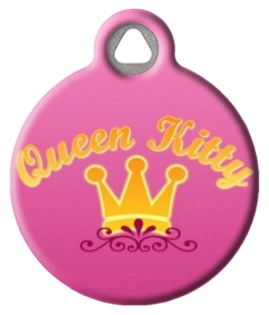 Queen Kitty Cat ID Tag