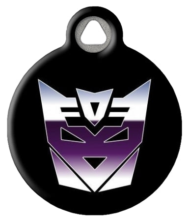 Decepticats Transformers Cat ID Tag