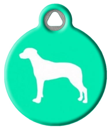 Ridgeback Silhouette Pet ID Tag