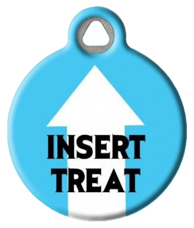 Funny Insert Treat Dog Tag for Collar