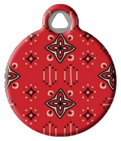 Lupine Pattern Wild West Dog ID Tag