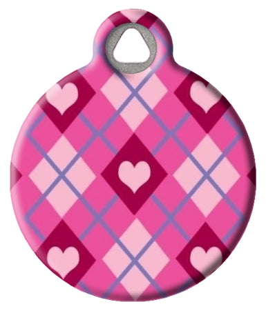 Puppy Love Lupine Pattern Pet ID Tag