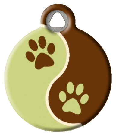 Lupine Pattern Dog ID Tag - Mud Puppy