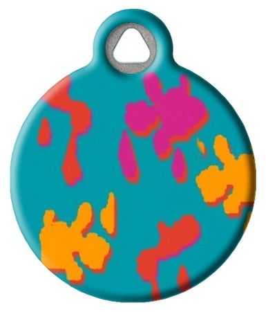 Wet Paint! Lupine Pattern Pet ID Tag