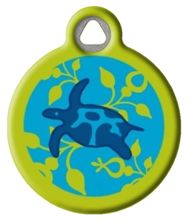 Lupine Pattern Turtle Reef Pet ID Tag