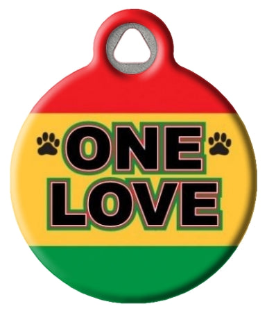 One Love Pet ID Tag