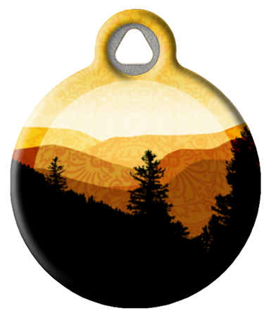 Golden Mountains Pet ID Tag