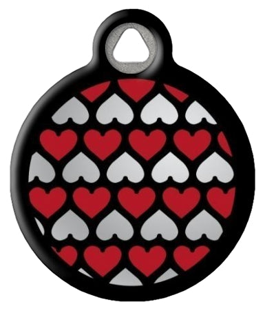 Lupine Pet ID Tag - Love Struck Pattern