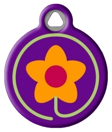 Lupine Pattern Spring Fling Dog ID Tag