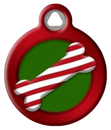 Christmas Bone Dog ID Tag