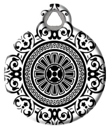 Victorian Circle Pattern Pet  ID Tag