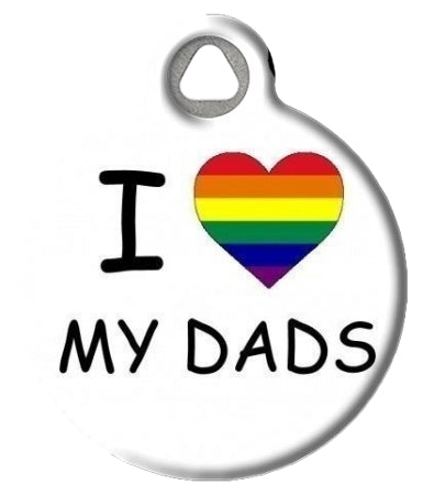 I 'Heart" My Dads Pet ID Tag