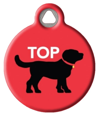 Top Dog Black Lab ID Tag