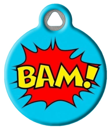 BAM! Comic Action Pet ID Tag