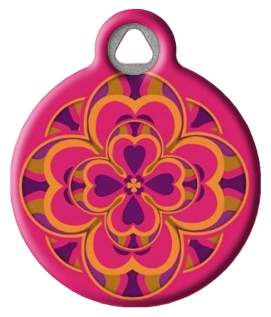 Lupine Pattern Pet ID Tag - Heart 2 Heart