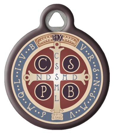 Saint Benedict Protection Medal Pet ID Tag