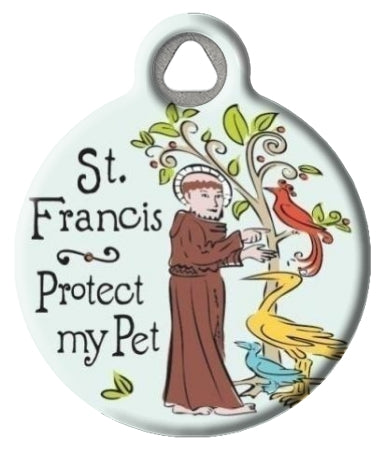 St. Francis Protection Medal Pet ID Tag