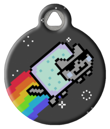 Cool Jazz Nyan Cat Pet ID Tag