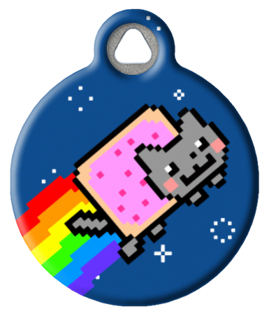 The Original Nyan Cat Pet ID Tag