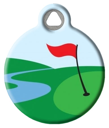 Colorful Golf Pet ID Tag