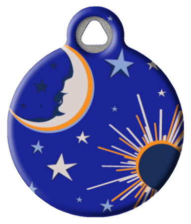 Stars and Moon | Lupine Starry Night Pet ID Tag