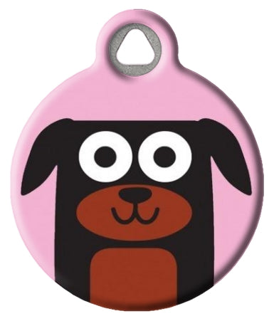 Rottweiler Dog Tag - Pink