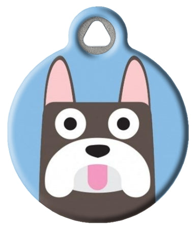 French Bulldog Dog Tag - Blue