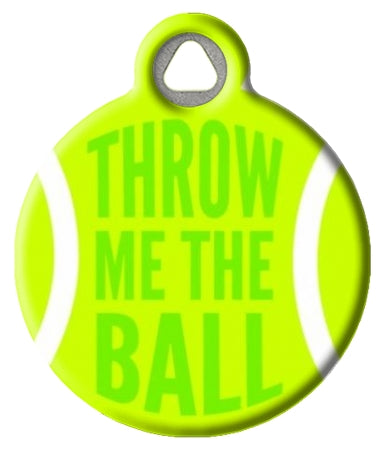 Throw Me the Ball Pet ID Tag