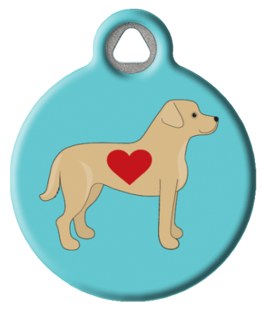 Labrador Love Dog ID Tag