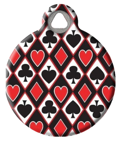 Hold 'Em Lupine Pattern Pet ID Tag