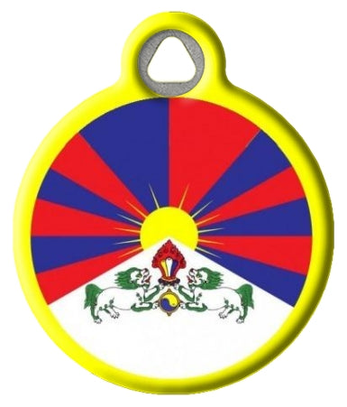 National Flag of Tibet Pet Id Tag