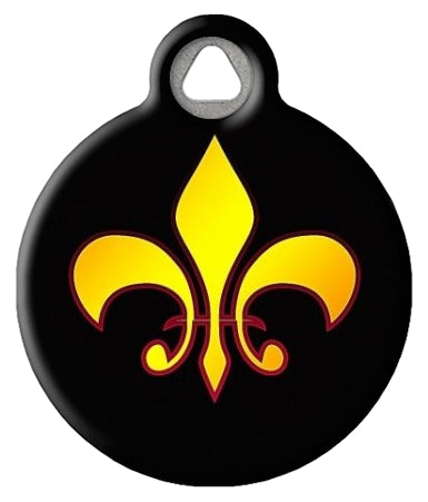 French Fleur de Lis Louisiana Pet ID Tag