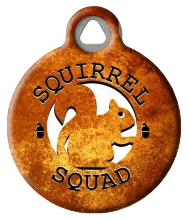 Funny Squirrel Squad Dog ID Tag