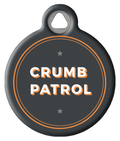 Funny Undercover Crumb Patrol Dog ID Tag