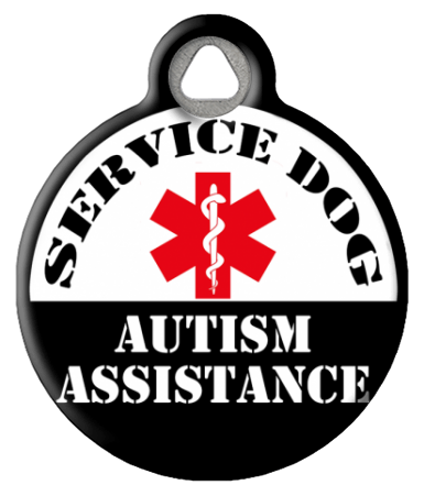 Autism Support Service Dog ID Tag