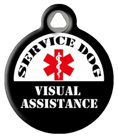 Service Dog - Visual Assistance Dog Tag