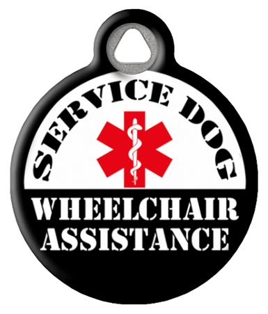 Service Dog - Wheelchair Assistance- Dog ID Tag