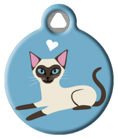 Siamese Kitty Cat Tag