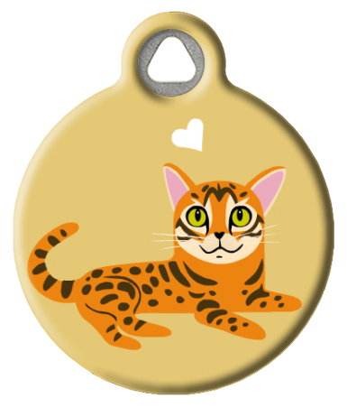 Bengal Kitty Cat ID Tag