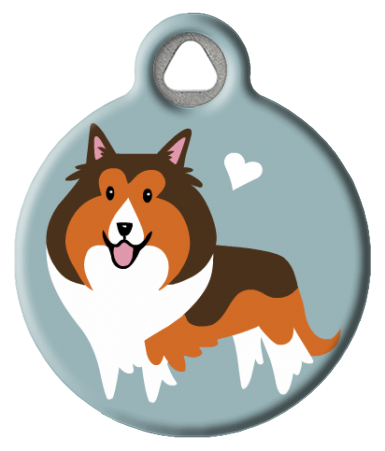 Sheltie Dog ID Tag