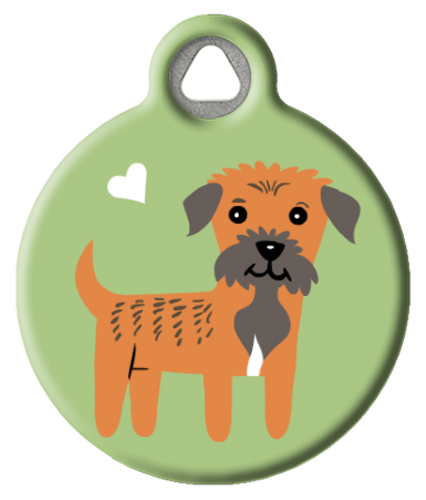 Border Terrier Dog ID Tag