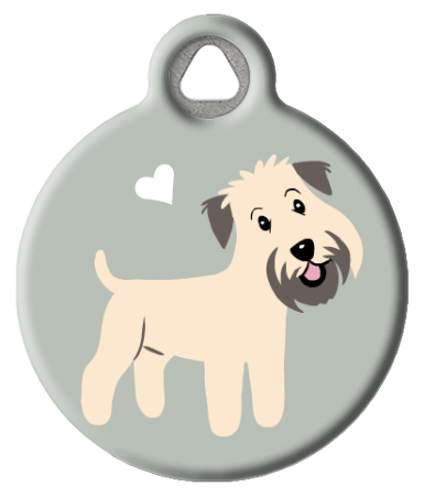 Wheaten Terrier Dog ID Tag