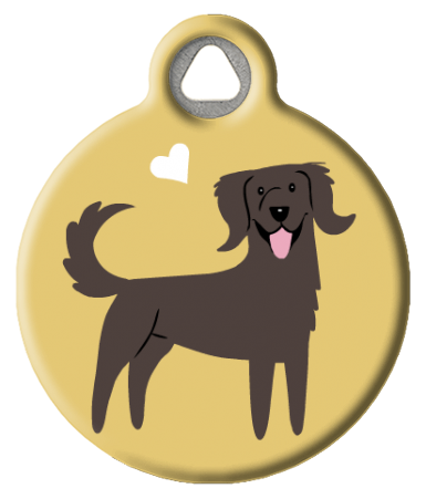 Flat-Coated Retriever Dog ID Tag