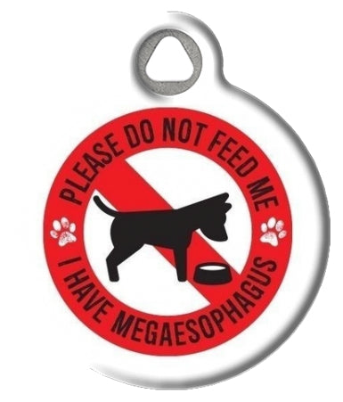 Megaesophagus Do Not Feed Medical Alert Dog ID Tag