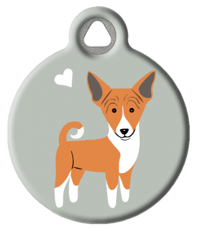 Basenji Dog Name Tag