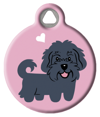 Havanese Dog Tag - Pink