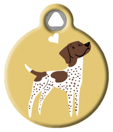 Cute German Shorthaired Pointer Dog ID Tag