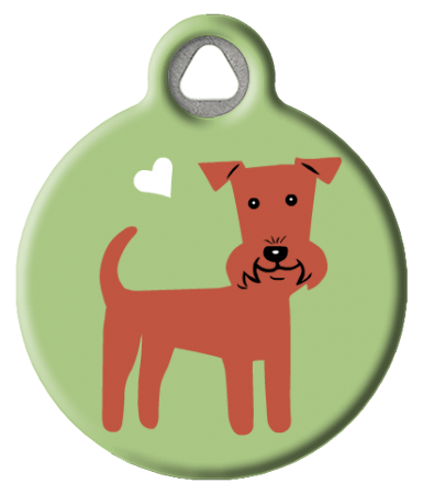 Irish Terrier Dog ID Tag