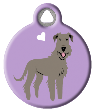 Irish Wolfhound Dog ID Tag