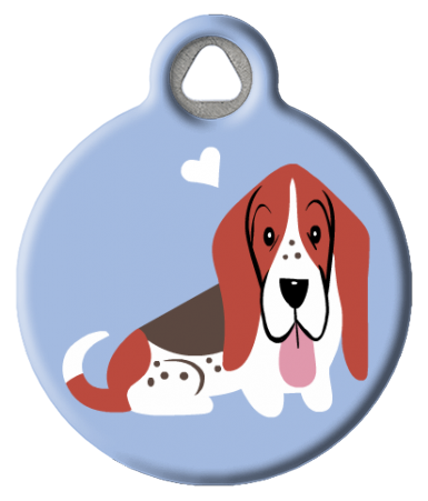 Basset Hound Dog Tag